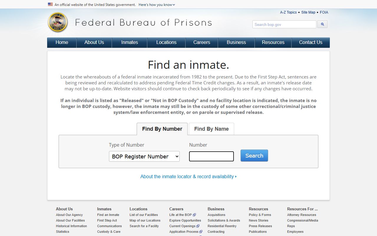 Federal Correctional Institution Milan BOP inmate locator search